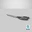 black scissors 3D