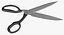 black scissors 3D