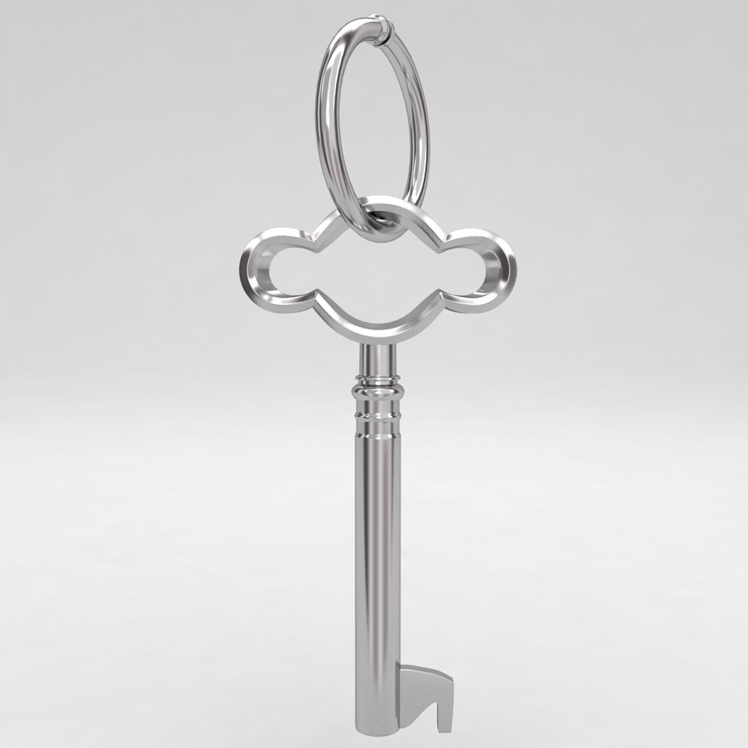 3d Ancient Old Luxury Key Model