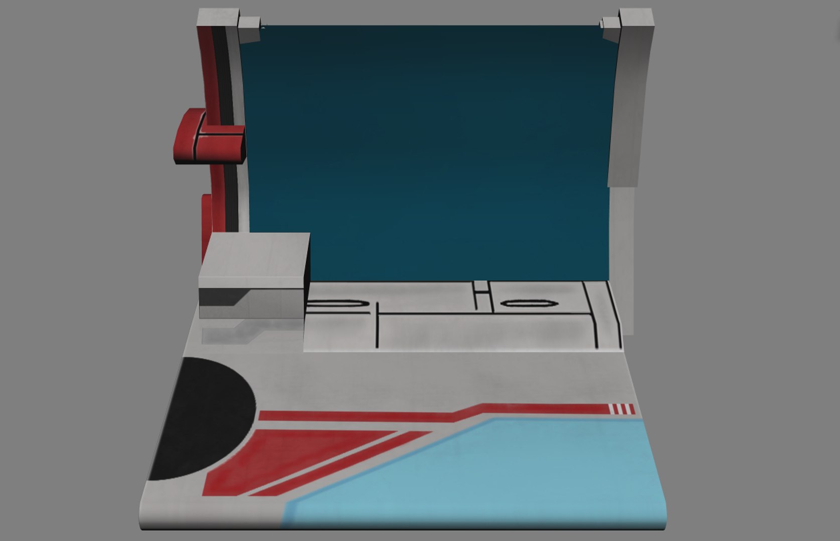 3d Computer Mass Model