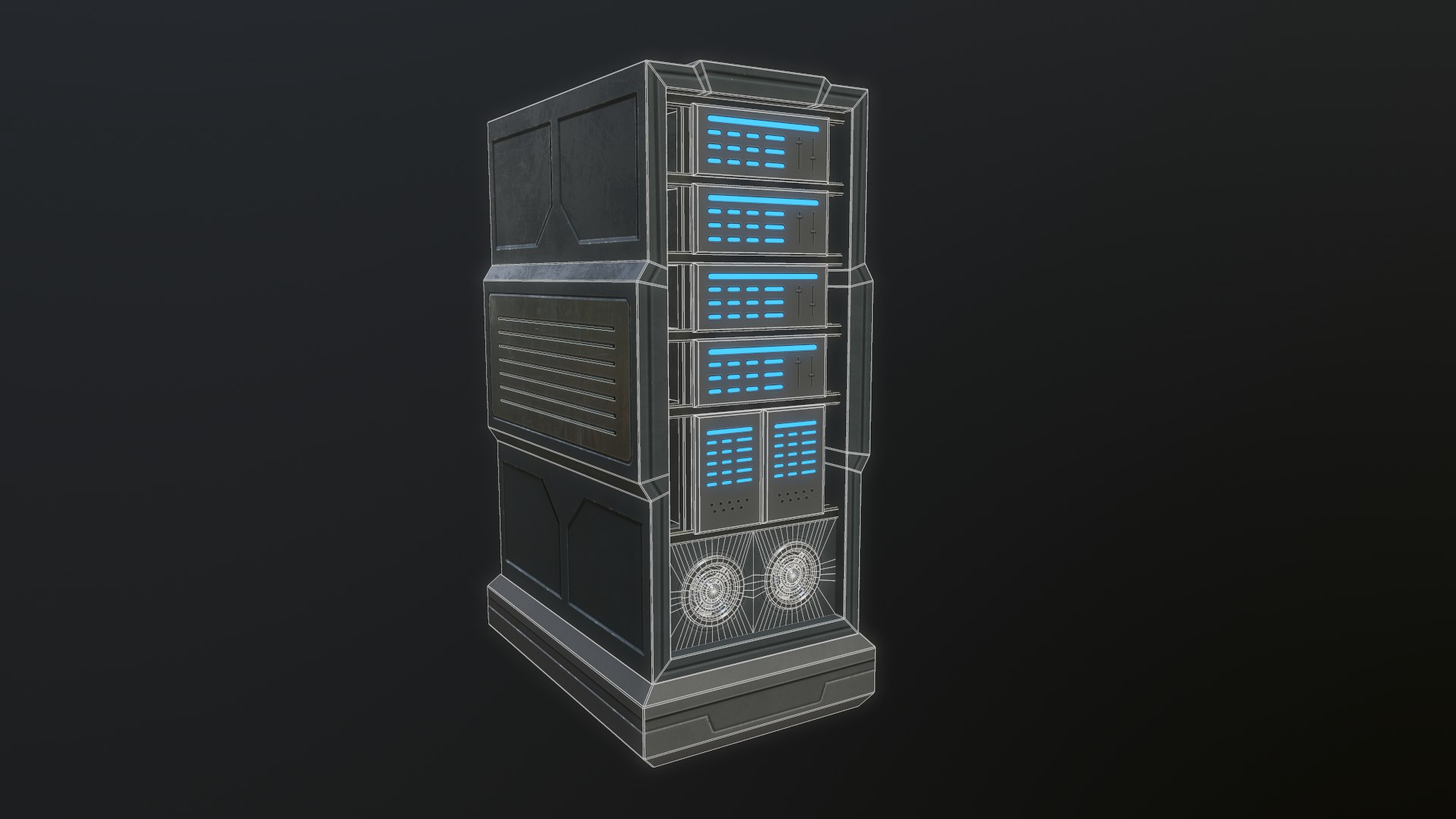 Server Sci Fi 3D Model - TurboSquid 1689684