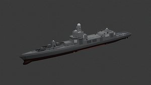 Chinese Fictional Modern Aegis Battleship Zhenyuan