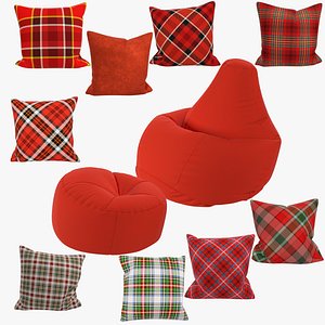 Bean Bag Chairs and Pillows Collection V9
