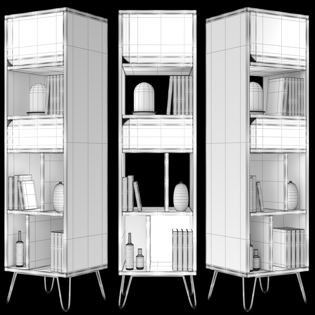 Book bookcase 3D model - TurboSquid 1649412