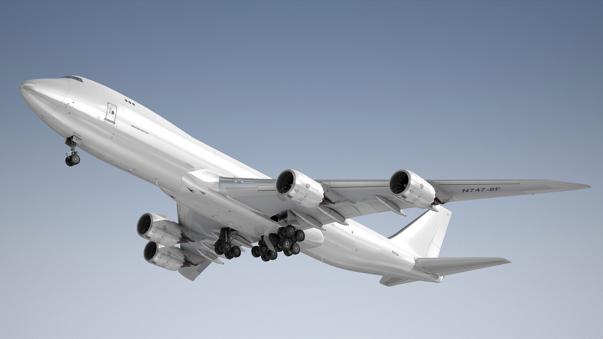 3D Boeing 747-8F Generic White Model - TurboSquid 2155671