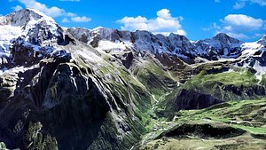 Mountain landscape The Mittaghorn Bernese Alps Switzerland 3D model