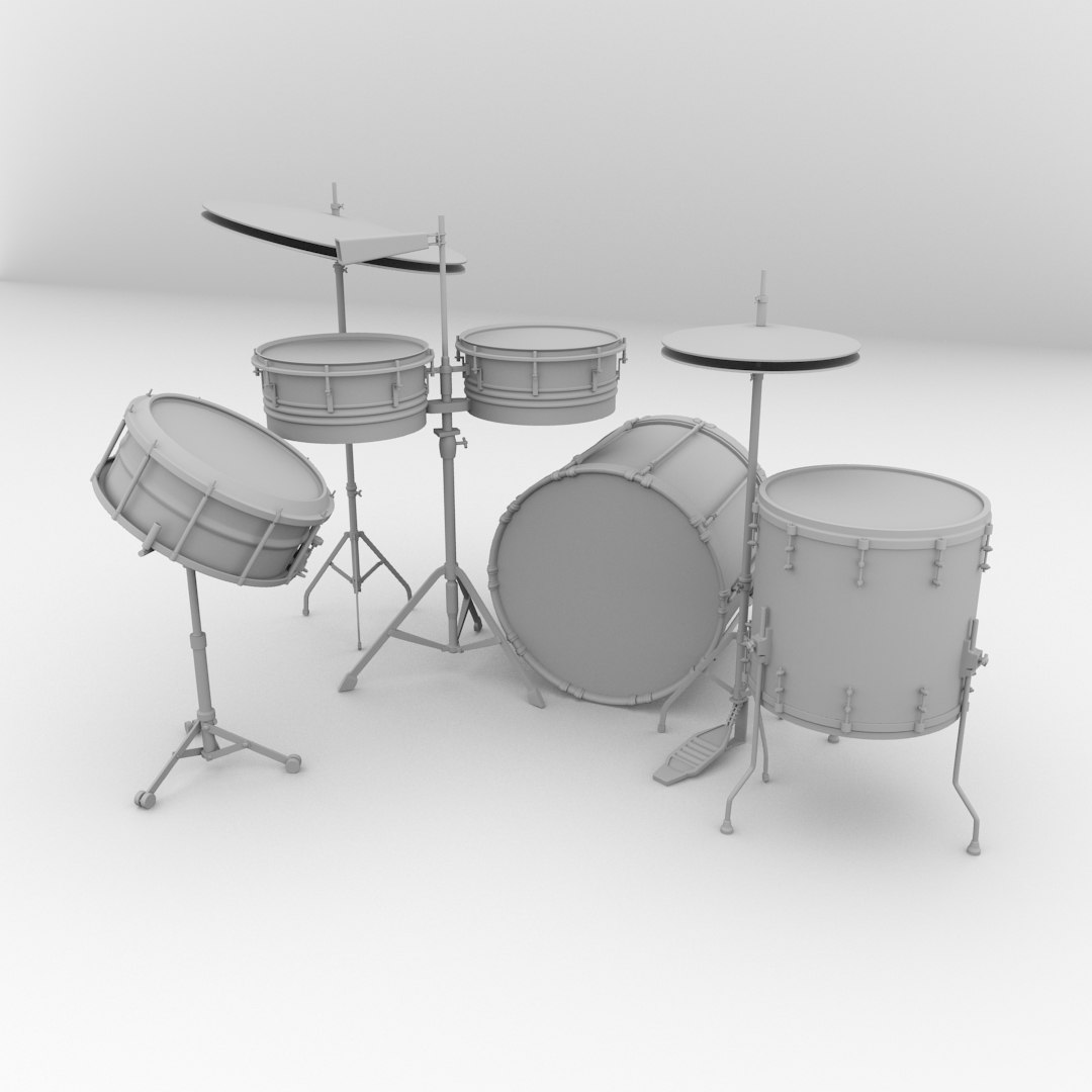 3d model drum kit