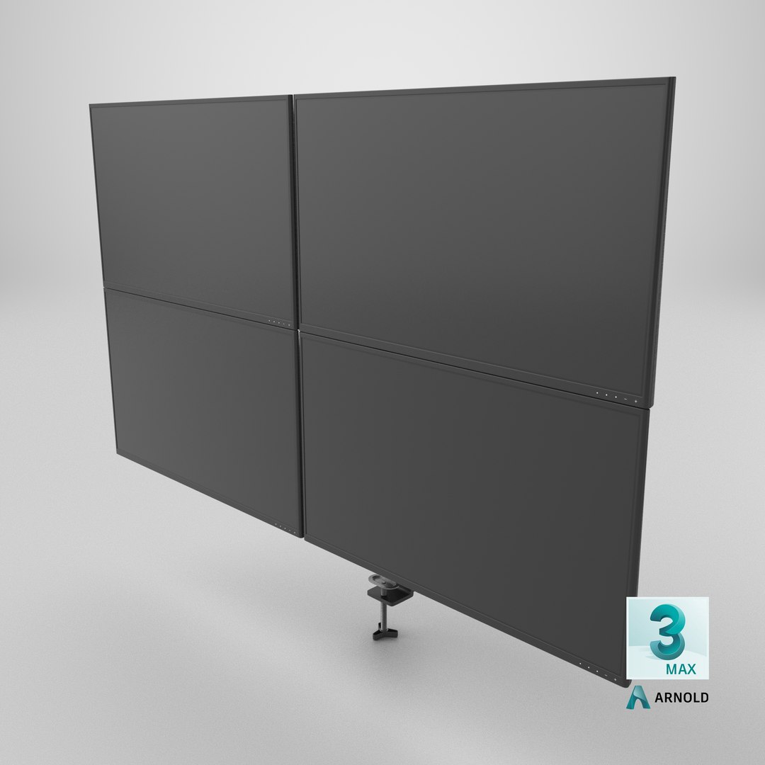 3D Four Monitors With Stand model https://p.turbosquid.com/ts-thumb/km/wAzyWx/4i/stemcell_max_arnold_render/png/1744278988/1920x1080/fit_q87/69bd52a8b8fdd96dab545b1fa7b33a211cb2410f/stemcell_max_arnold_render.jpg