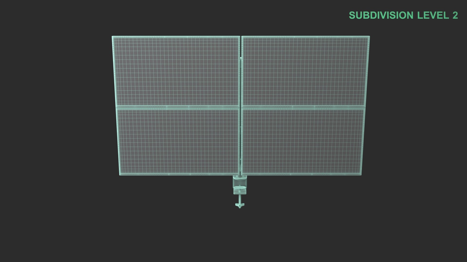 3D Four Monitors With Stand model https://p.turbosquid.com/ts-thumb/km/wAzyWx/Aw/wireframe_0002/jpg/1744264538/1920x1080/fit_q87/3184e4bc6254ae6161d8452dafd07ee51de6dcb4/wireframe_0002.jpg