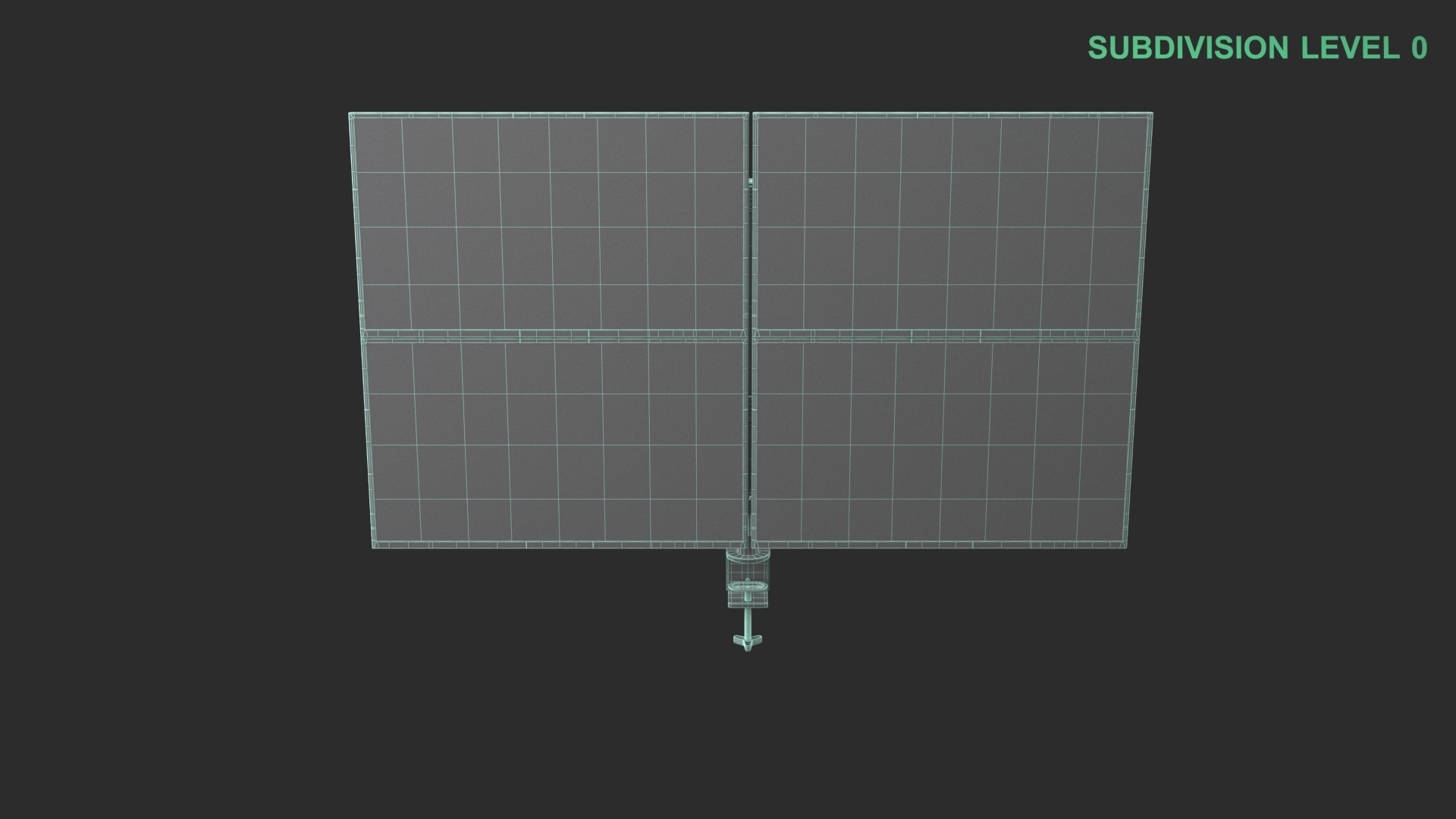 3D Four Monitors With Stand model https://p.turbosquid.com/ts-thumb/km/wAzyWx/e5/wireframe_0008/jpg/1744264541/1920x1080/fit_q87/668cfe6a88e00910554fe7575efa3c62f13daed3/wireframe_0008.jpg