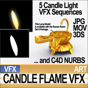 3ds max visual fx candle sequences
