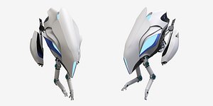 sci fi drone 3d max
