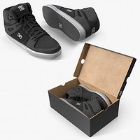DC Shoes Box with High Top Sneakers Black
