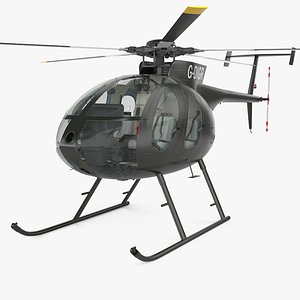 3D model 500 md helicopter