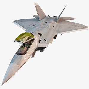 F-22 Raptor 4 Rigged