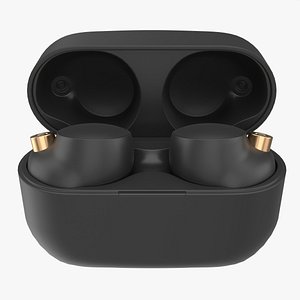 SONY Wireless Earbuds WF-1000XM4 Black 3D model
