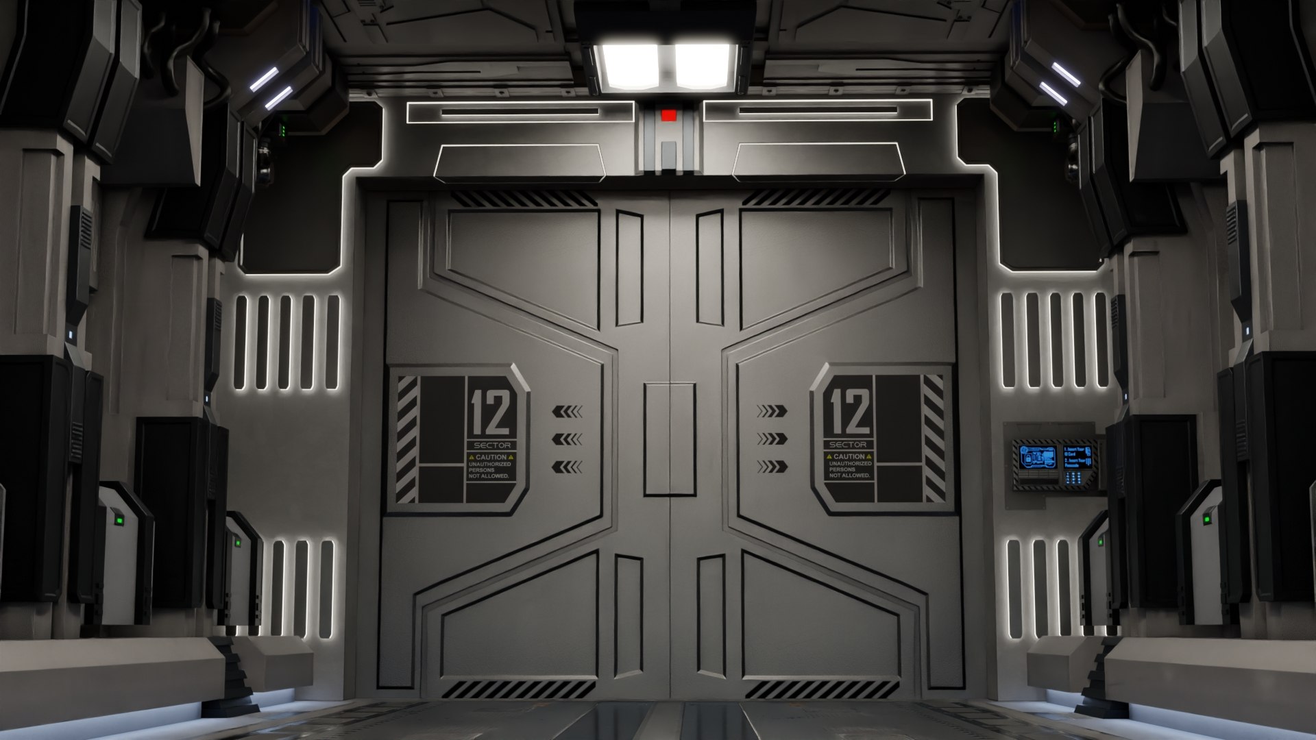 3D Sci Fi Airlock Corridor - TurboSquid 2119015