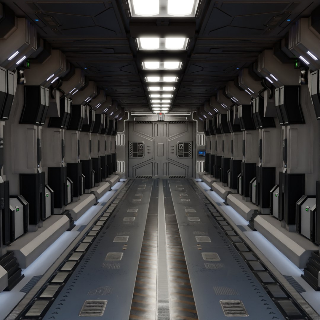 3D Sci Fi Airlock Corridor - TurboSquid 2119015