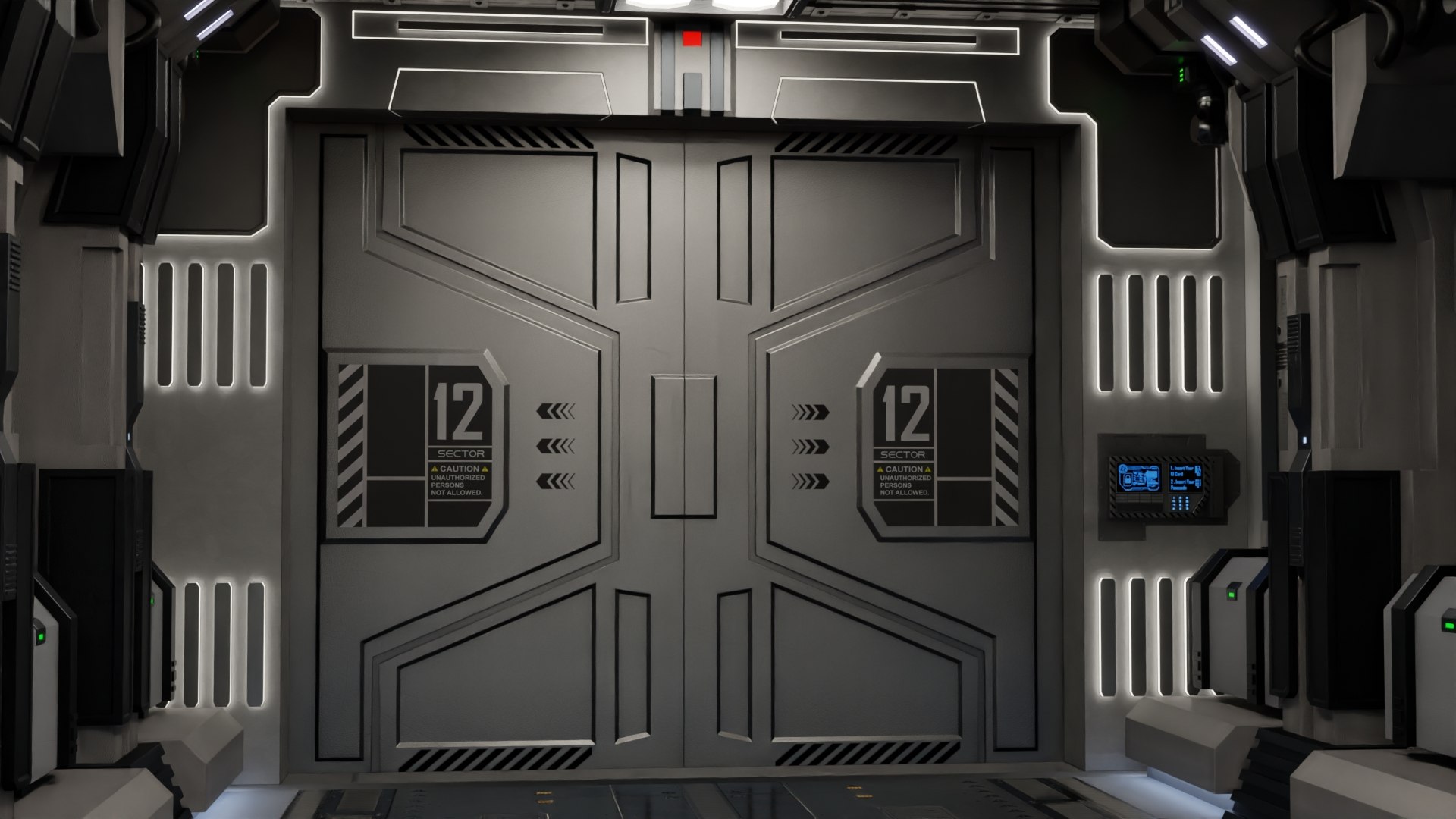 3D Sci Fi Airlock Corridor - TurboSquid 2119015