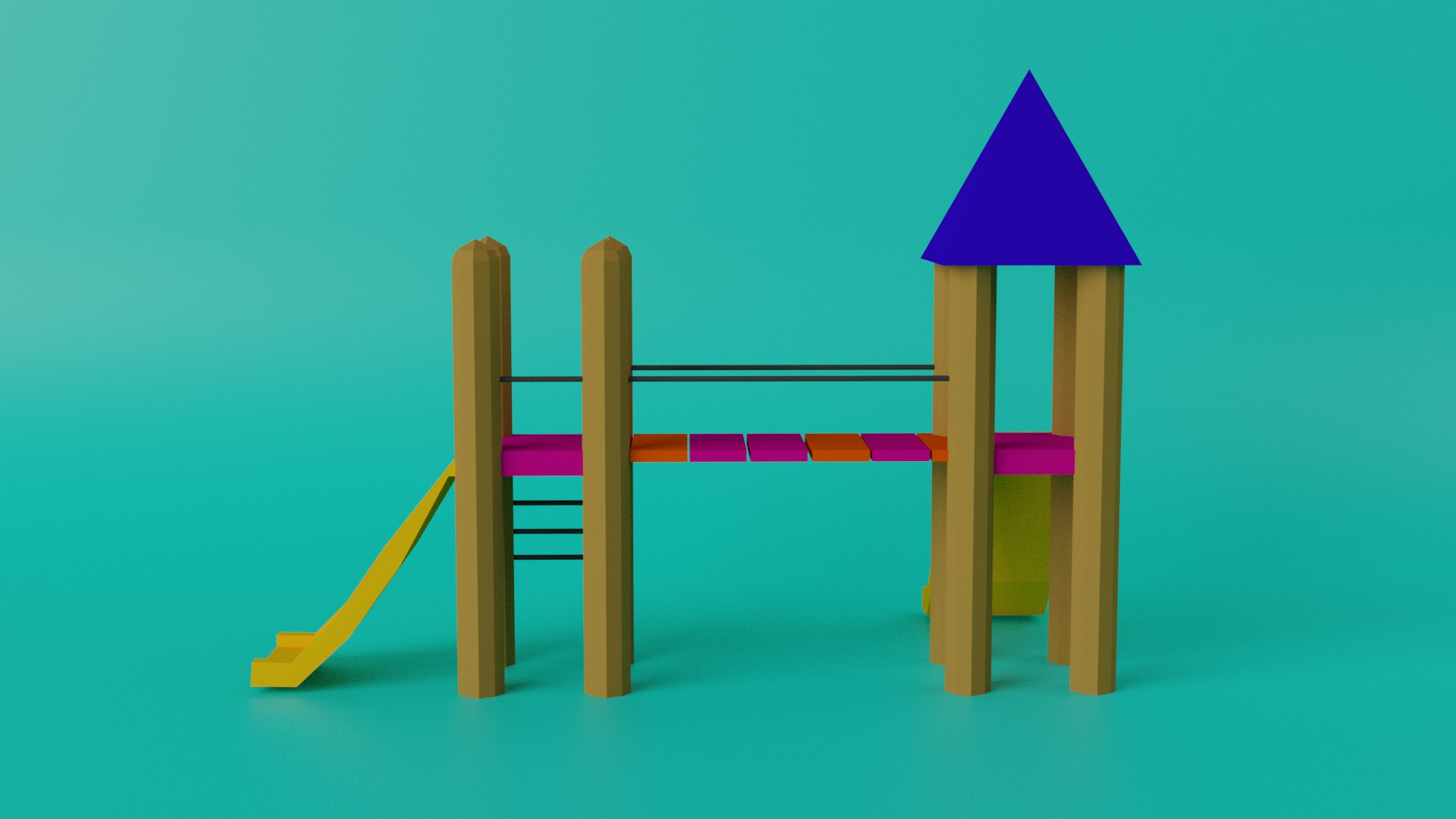 Playground Lowpoly 3D model model - TurboSquid 1996549