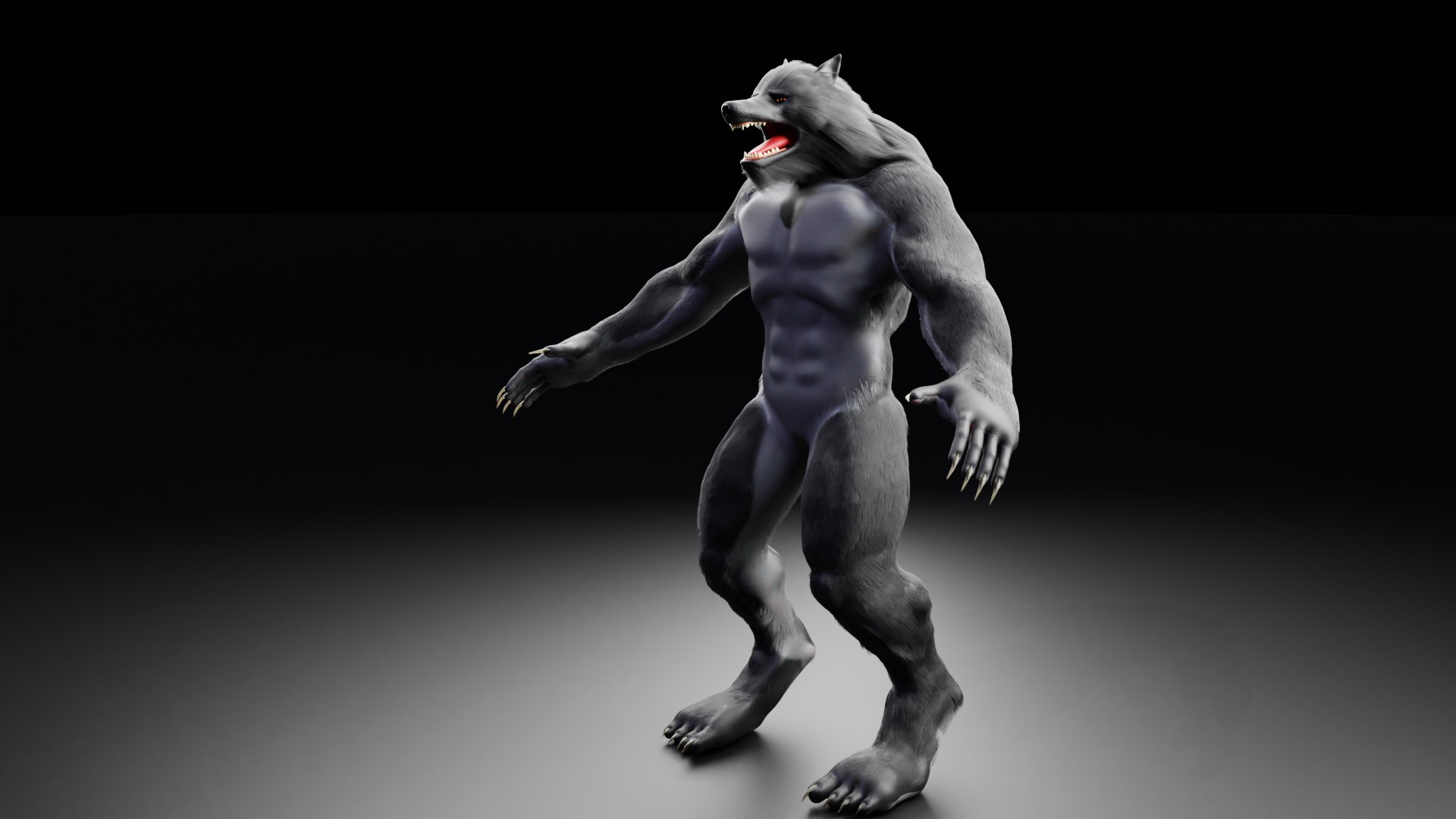 3d Model Werewolf Wolf Turbosquid 1594740 5426