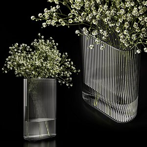 3D model A bouquet of gypsophila