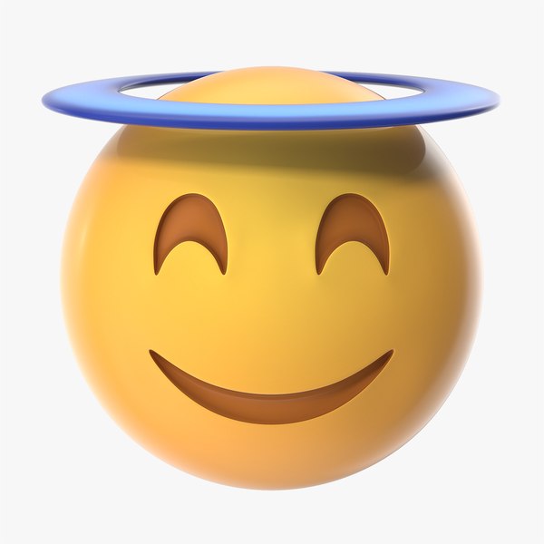 3D model angel halo emoji