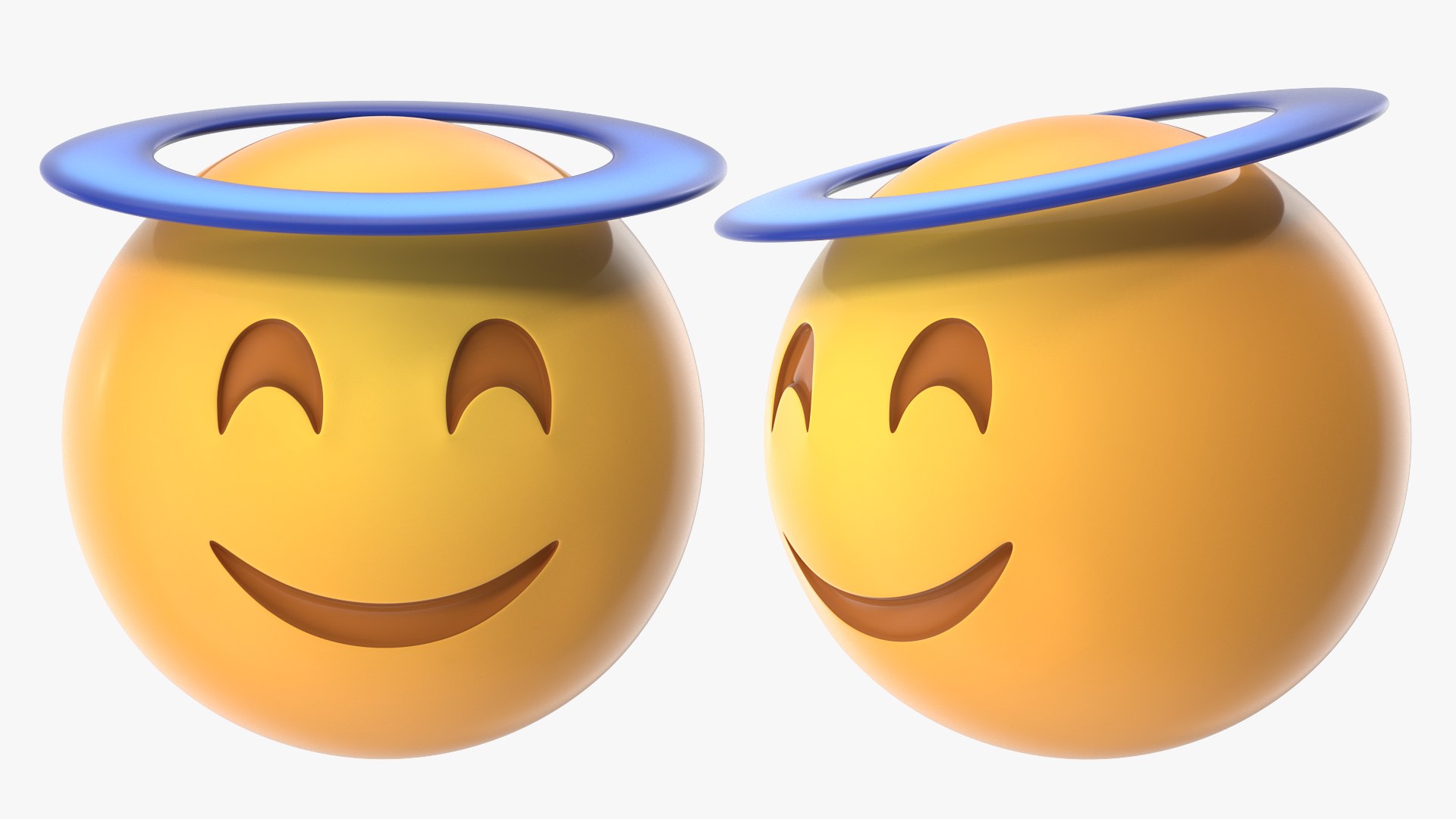 3D model angel halo emoji TurboSquid 1530688