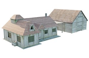 3D old house model
