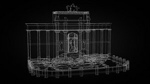 Low Poly Fontana Di Trevi - Trevi Fountain model