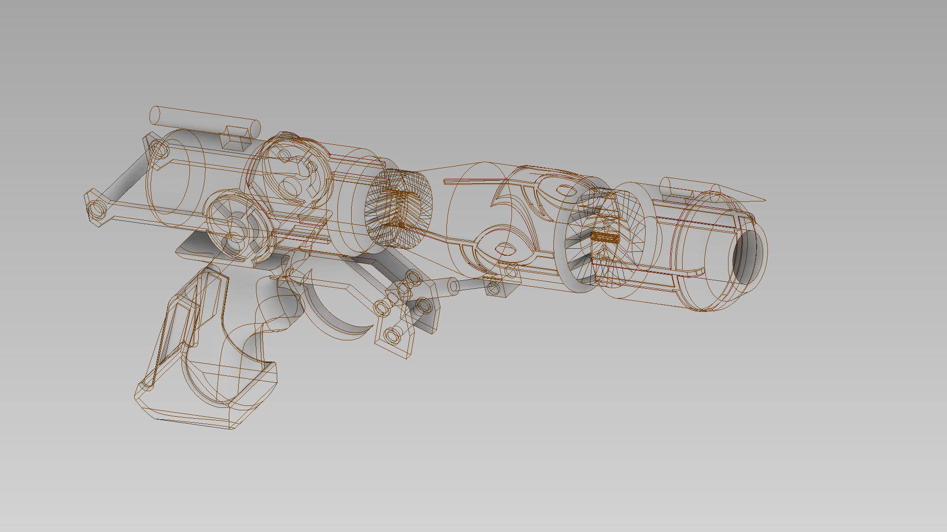 3D Outlaw Star Caster Gun TurboSquid 1729668