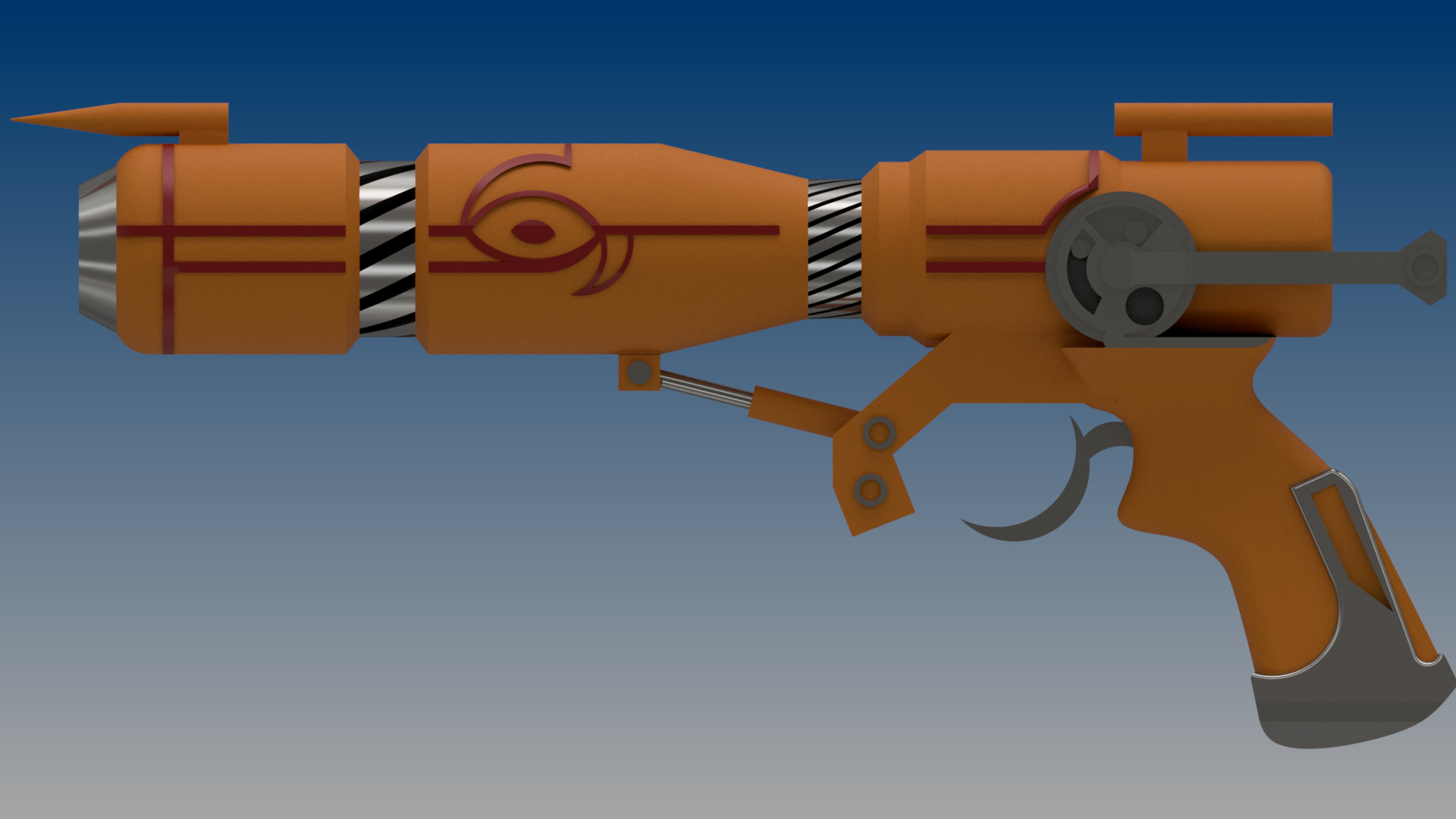 3D Outlaw Star Caster Gun TurboSquid 1729668
