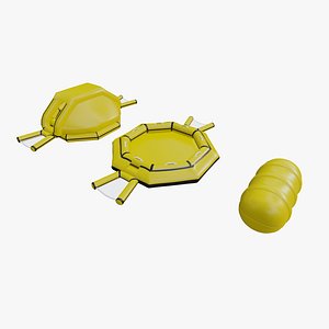 helicopter life raft 3D