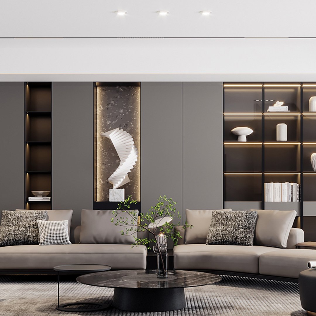 3D Model Modern Living Room - TurboSquid 2290446