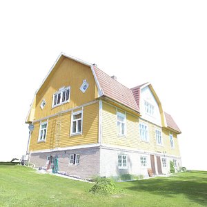 Photoscanned wooden house