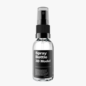 Clear Glass Spray Bottle