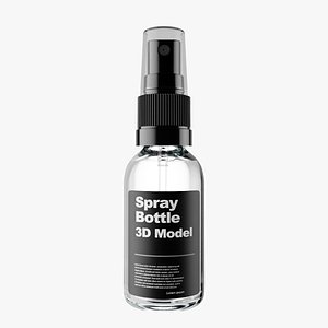 Clear Glass Spray Bottle