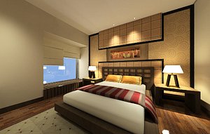 3d model guest room
