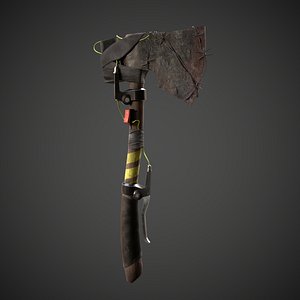 3D Stylized electric axe 3d model