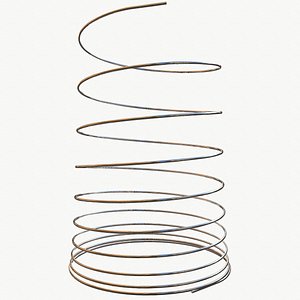 3D metal spiral spring