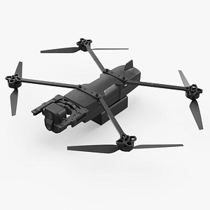 Combat Surveillance Drone Sonora Harmattan AI Black