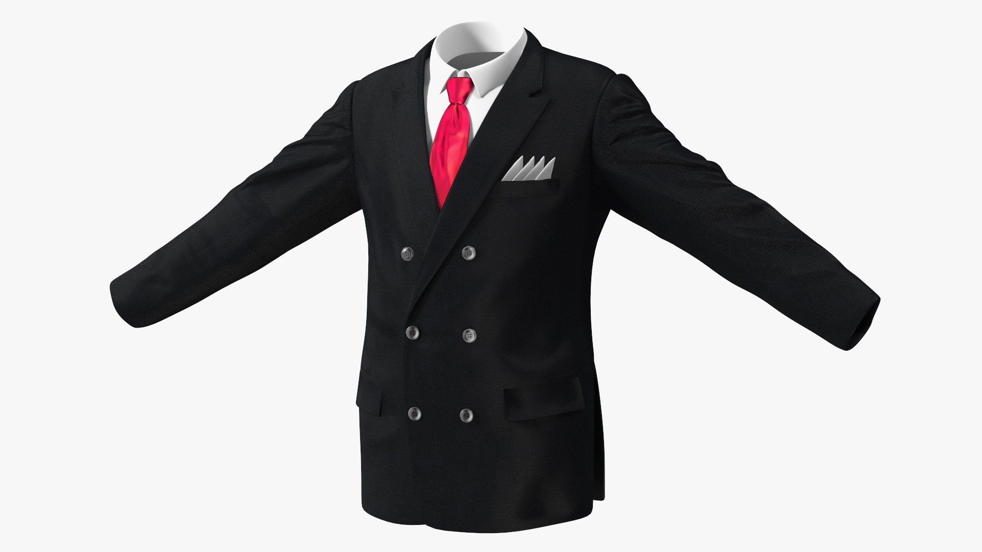 Suit Jackets Collection model https://p.turbosquid.com/ts-thumb/kn/ecEv2A/yU/blacksuitjacketandrednecktie3dmodel001/jpg/1696246443/1920x1080/fit_q87/c337ce402da5ba405086af416b871bea297da033/blacksuitjacketandrednecktie3dmodel001.jpg