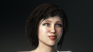 3D Muscular Athletic Woman