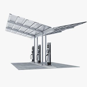 3D model Fast Charging Station
