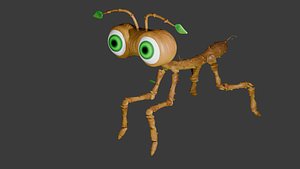 TWIGGLES the walking stick 3D model