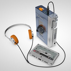 walkman cassette 3D