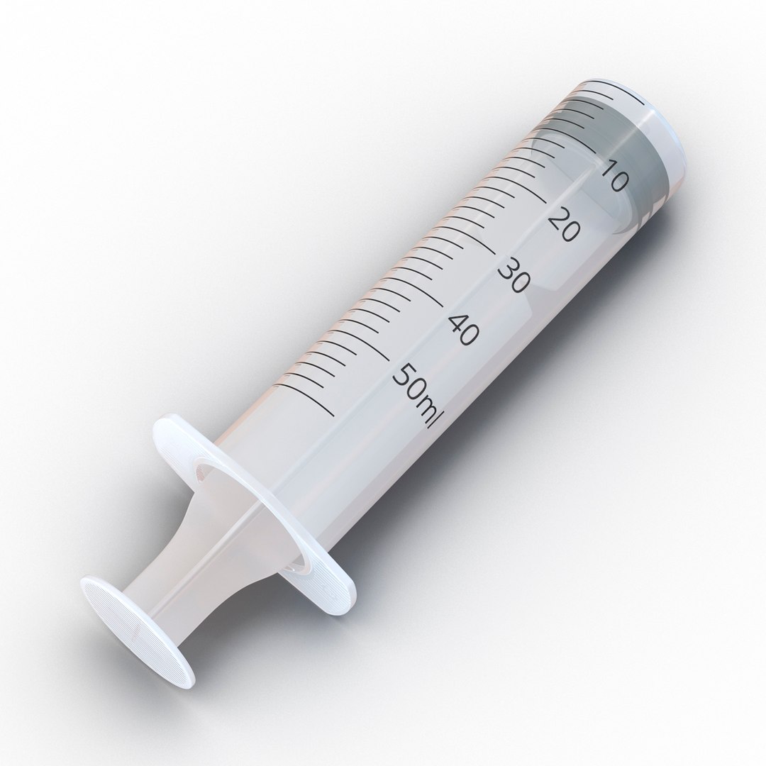 Disposable Syringe 50ml 3D model preview