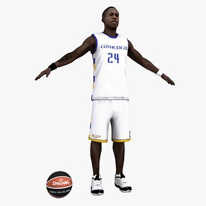 rigged basketball player 3d model