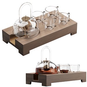 3D model 552 dishes decor set 18 japandi tea set by paola c milano