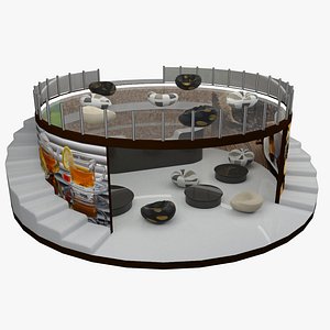 tea coffee bar 3D
